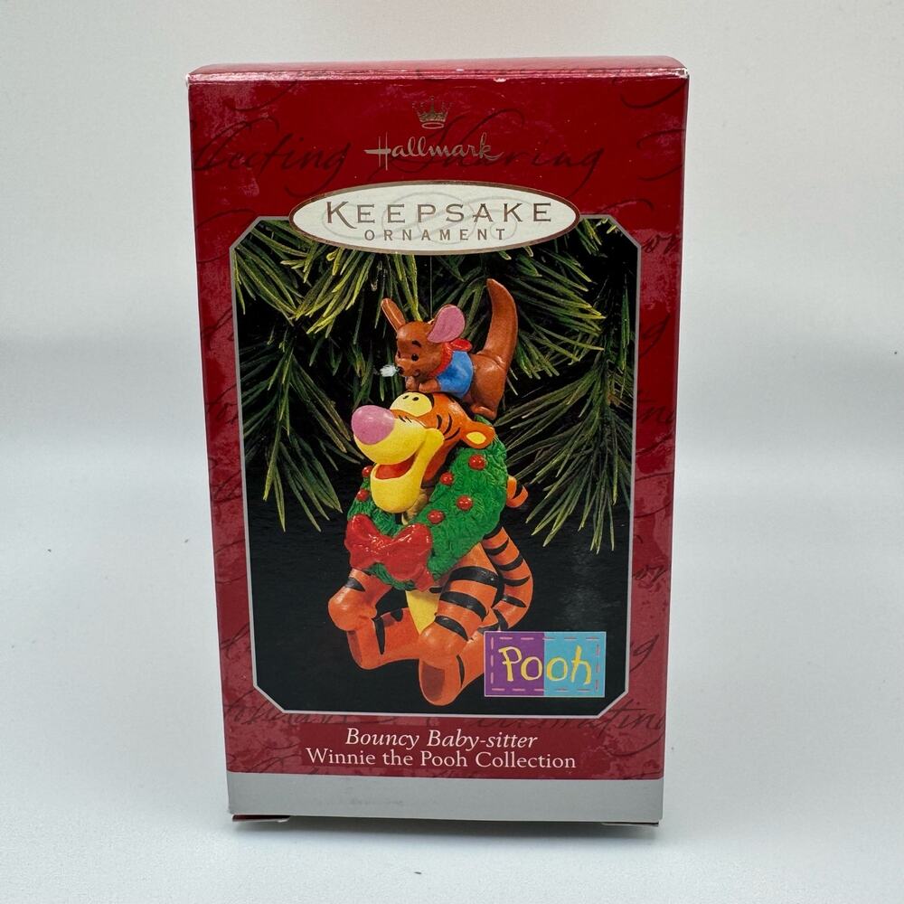Hallmark Keepsake Bouncy Baby Sitter Winnie the Pooh Christmas Ornament 1998